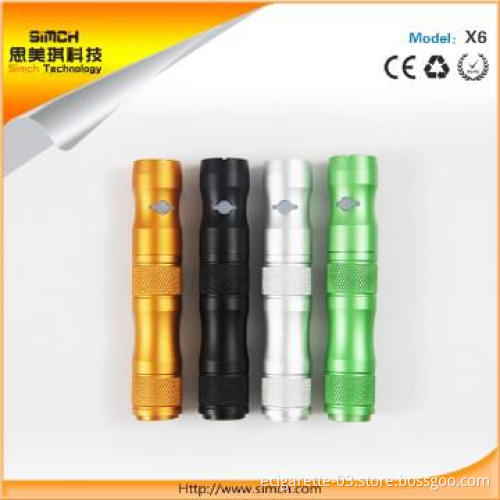 2013 Best quality & various colors x6 e cigarette with OEM service